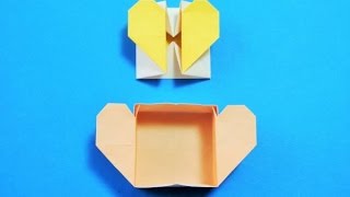 折り紙で作る！ハートの箱の作り方・折り方｜Origami Heart Box