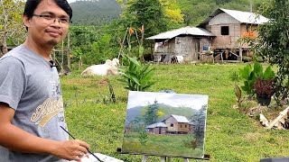 First Outdoor Painting Vlog / JMLisondra