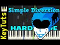 A Simple Diversion [Deltarune: Chapter 2] by Toby Fox - Hard Mode [Piano Tutorial] (Synthesia)