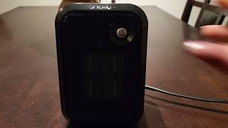 Review  andily 500W Small Electric Space Heater