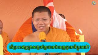 San Sochea - តើព្រះសង្ឃក្នុងសង្គមខ្មែរបានបំណេញតួរនាទីហើយឬនៅ?