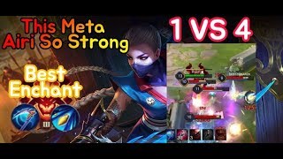 《ahq Rush 》This Meta Strong hero Airi!!! 1vs4 Win ?!!?