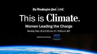Women on the frontlines of climate change (Full Stream 9/18)