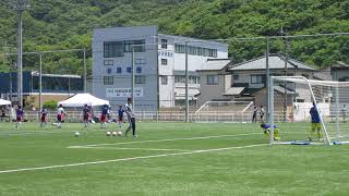 キーパー正面からのシュート　キャッチング　ＧＫトレーニング　高校総体　新潟県予選　決勝　開志学園ＪＡＰＡＮサッカーカレッジ高等部　ｖｓ　帝京長岡高校　女子サッカー