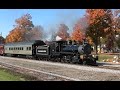 Little River Railroad #110  Chasing in the Fall Foliage Colors in Coldwater, Michigan - Steam Train