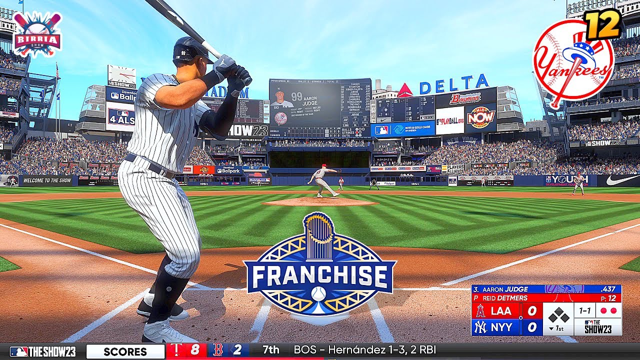 MLB The Show 23 New York Yankees Vs Los Angeles Angels | Franchise Mode ...