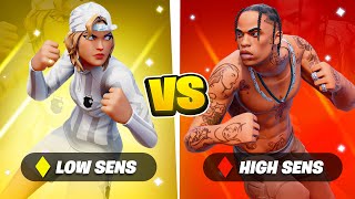I Hosted a HIGH SENS vs LOW SENS 1v1 Tournament... (whats the best settings?)