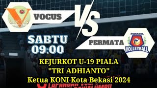 VOKUS Vs PERMATA KEJURKOT U-19 PIALA TRI ADHIANTO KETUA KONI KOTA BEKASI 2024