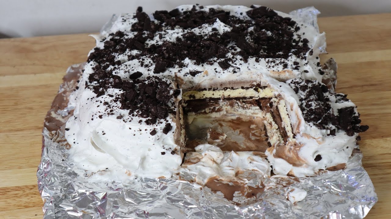 Easy Ice Cream Cake Youtube