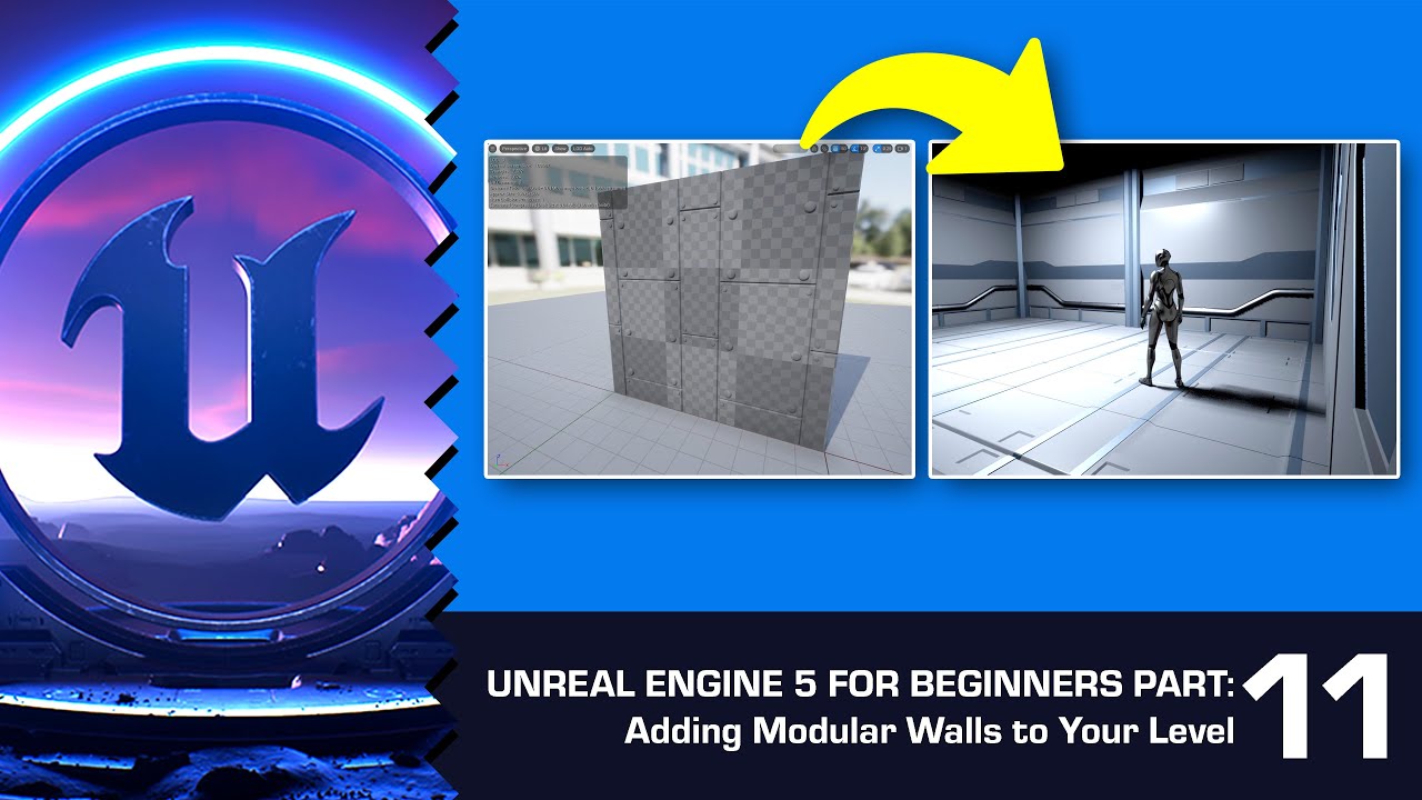 Adding Modular Walls To Your Level In UE5: Unreal Engine 5 For ...