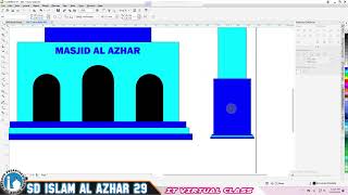 Membuat Masjid dengan coreldraw | SAS 1 Kelas 6