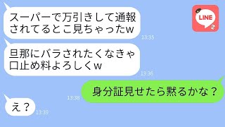 毎日高価なランチを奢るよう脅迫してくるママ友が、私を万引き常習犯だと決めつけている。「口止め料代わりにお願いw」と。