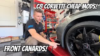Front Canards for the C8 Corvette install!