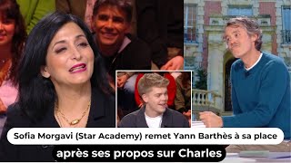 Sofia Morgavi (Star Academy) remet Yann Barthès à sa place après ses propos sur Charles