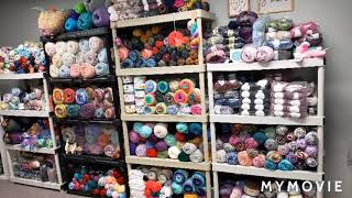 The Couch Crocheter Ep 41. Hq Tour. Yarn room tour. Craft room tour