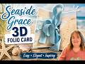 Seaside Grace 3D Folio Card 🌊 Faith-Inspired Printable Craft ✨