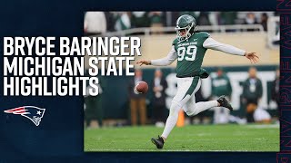 Bryce Baringer  College Highlights, Michigan St, P | New England Patriots 2023 NFL Draft Pick