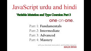 JavaScript Urdu And Hindi 3 Variable Mutation and Type Coercion