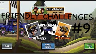 FRIENDLY CHALLENGES #9 - hill climb racing 2