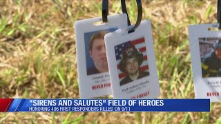 Sirens and Salutes honors fallen 9/11 first responders, first-ever 'Field of Heroes'
