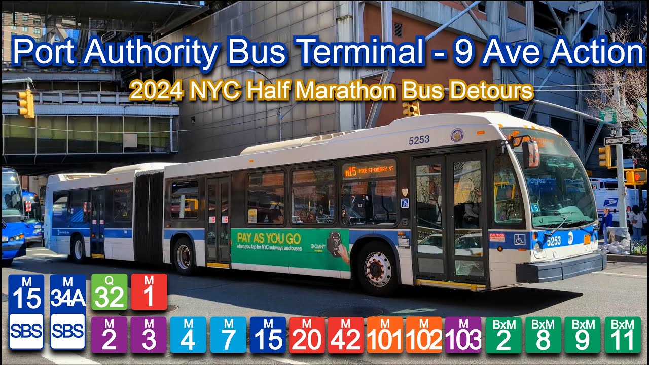 MTA & NYCT Bus: M15, M15 SBS, M101, M102, M103 @ Port Authority Bus ...