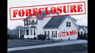 How does a foreclosure scam work?
