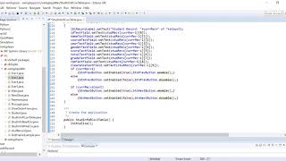 Swing Application Using JTable Component
