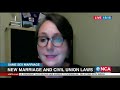 New marriage and civil union laws