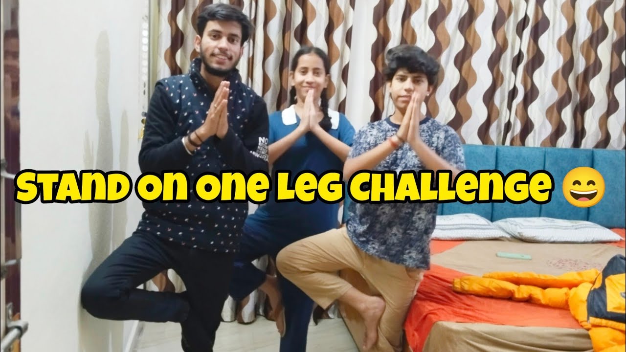 Stand On One Leg Challenge ёяшд Youtube