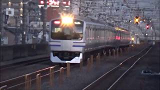 【電車が次々来る10分動画】総武線 下総中山駅【E217系・E231系・209系・E259系】