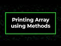 Java Print Array using Methods | CodeGym University Course