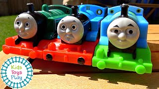 Thomas and Friends Trackmaster VS Tomy Plarail Train Races