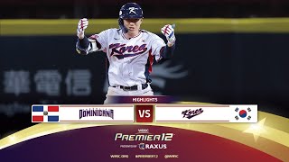 HIGHLIGHTS | Game 25 Dominican Republic vs Korea | WBSC Premier12 2024 presented by RAXUS