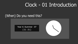 In Game Clock - 01 Introduction [Unity Tutorial]
