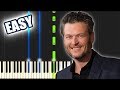 God's Country - Blake Shelton | EASY PIANO TUTORIAL by Betacustic