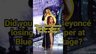 Did you notice Beyoncé losing her temper at Blue Ivy on stage?#celebrity #Beyoncé #BlueIvy #Rumi