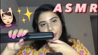 ASMR | AMIGA ESCOVANDO E FAZENDO CHAPINHA NO SEU CABELO 💆🏻‍♀️✨