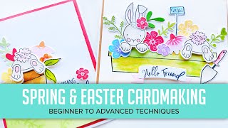 Beginner to Advanced Stamping Techniques for Spring and Easter Cards