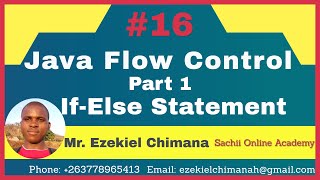 If else statement in Java | Java Flow Control Statement part 1 with Mr Ezekiel