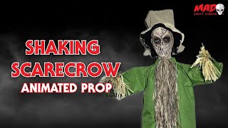 6ft Animated Standing Shaking Halloween Scarecrow
