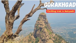 Thrilling solo trek in Sahyadri Mountains | Dangerous Gorakhgad trek in Maharashtra