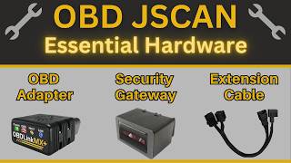 OBD JSCAN Essential Hardware (OBD Adapter, Security Gateway & Extension Cables)
