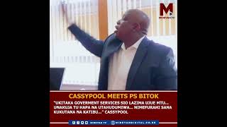 Cassypool excited to meet PS Bitok at Immigration Offices