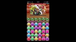 【パズドラ】極限降臨ラッシュ 百花繚乱 カエデシステム（ソロ）