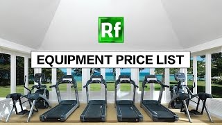 RENT Fitness Equipment Price List