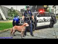 Playing GTA 5 As A POLICE OFFICER K9 Airport Patrol| GTA 5 Lspdfr Mod| 4K