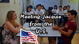 Asking an American how she learnt English😂 | Great Conversation with Jacquie from the US