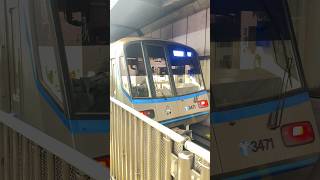 【横浜市営地下鉄ブルーラインあざみ野駅】3000R形3471編成遮光幕(カーテン)閉鎖#shorts