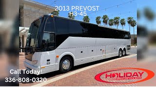 2013 Prevost H3-45 - 56 passenger 45ft charter bus for sale! By: Holiday Coach and Auto Sales