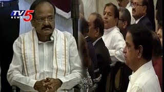 TV5 Chairman BR Naidu Attends Venkaiah Naidu Oath Taking Ceremony